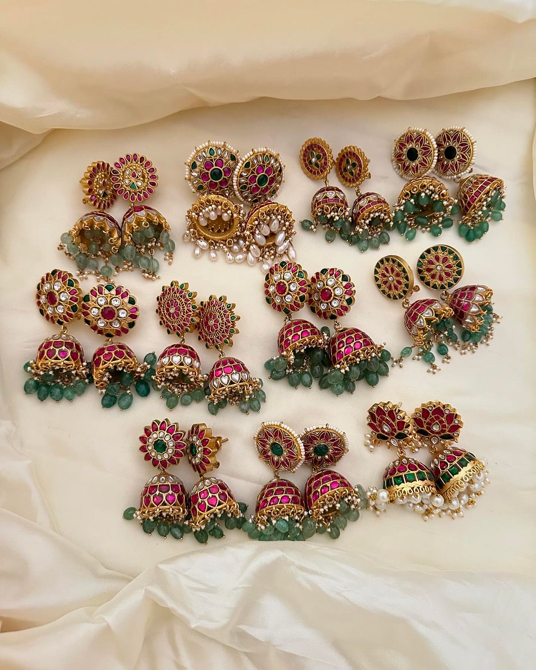 Imitation Kundan Jadau Jhumkas From 'Vriksham'