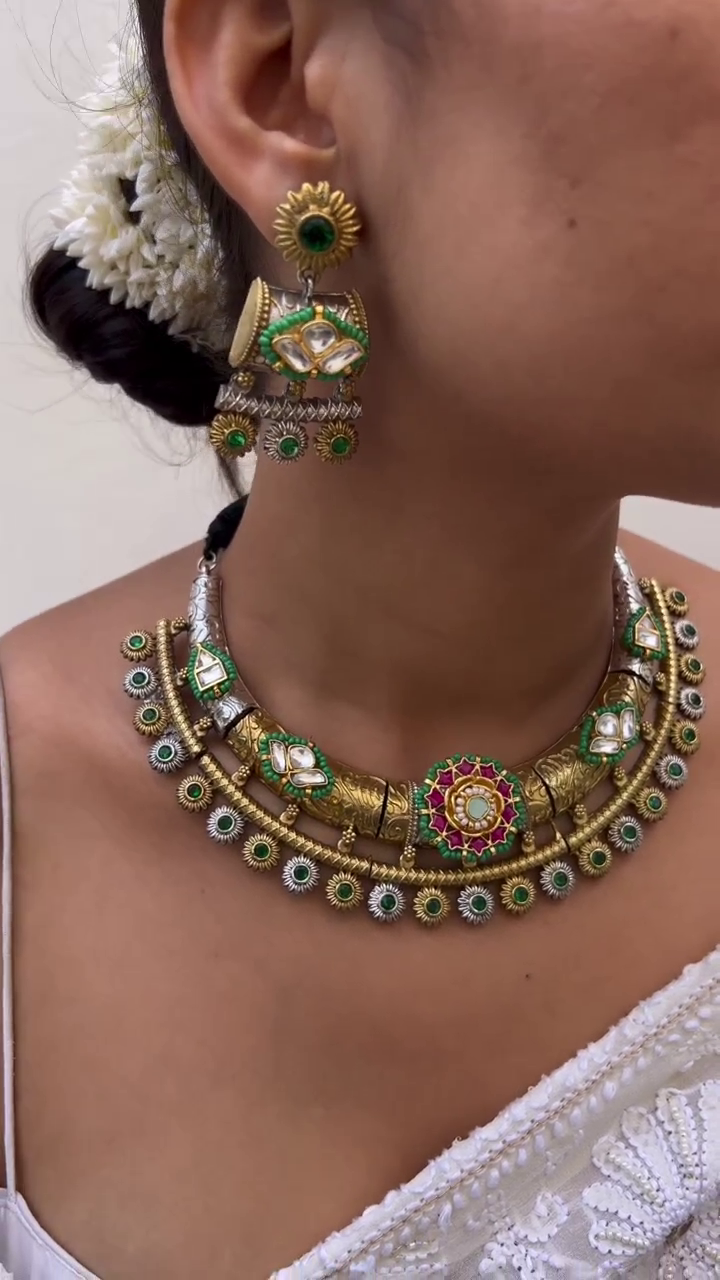 Imitation Necklace with Jhalak-Panchi Pendant From 'Jhanjhariya'