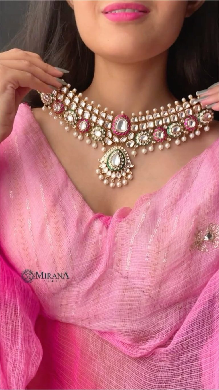 Imitation Polki Bridal Choker Set From 'Mirana by Megha'