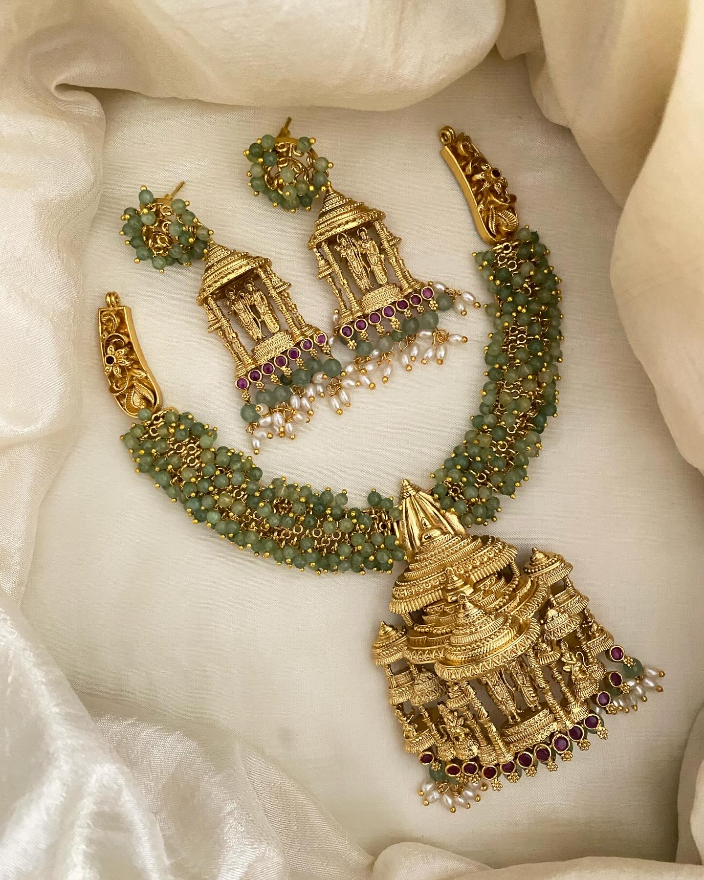 Imitation Temple Jewellery Bridal Necklace From 'Vriskham'