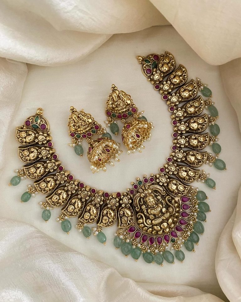 Imitation Temple Jewellery Bridal Necklace From 'Vriskham'