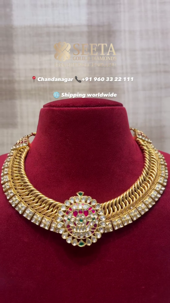 Jalebi Design Gold Necklace From 'Seeta Gold & Diamonds'