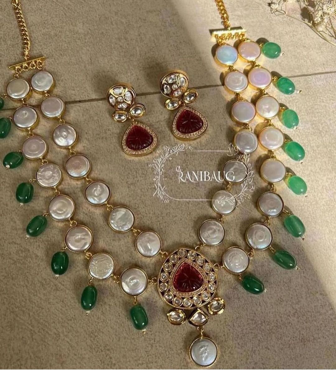 Kundan Stones Designer Necklace From 'Ranibaug'