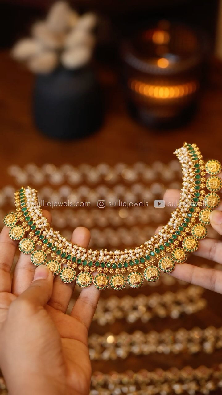 Traditional Lakshmi Coin Necklace From 'Sullie Jewels'