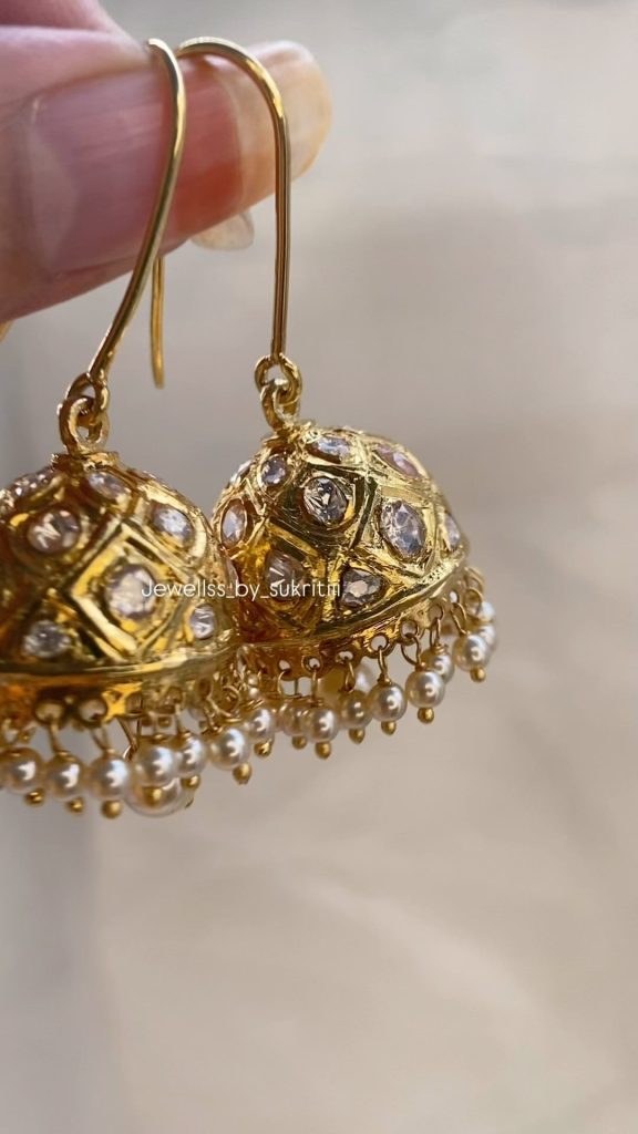 92.5 Silver Bali Jhumkas From 'Jewellss By Sukritiii'