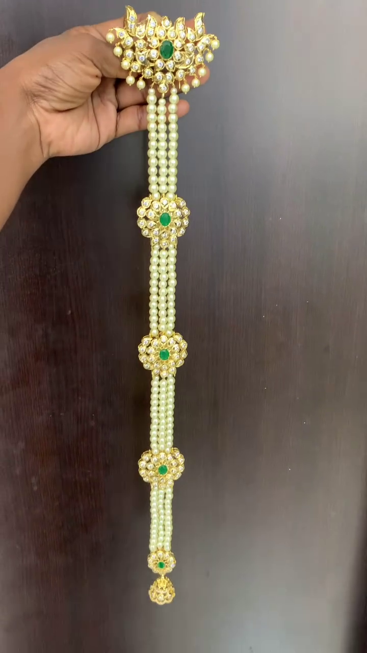 Beautiful Long Beaded Jada Billai From 'Wear nd Shine Jewelry'