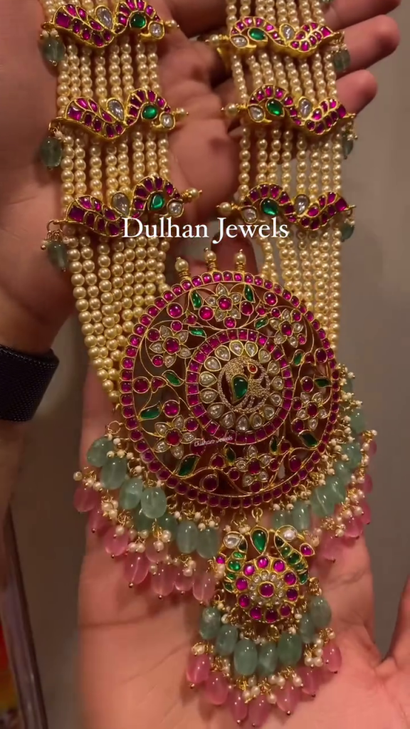 Bridal Jadau Kundan Pearl Mala From 'Dulhan Jewels'