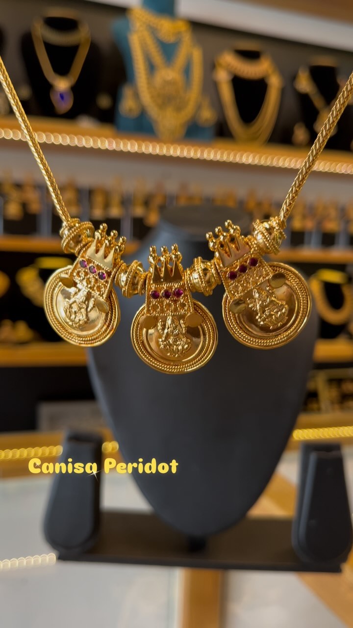 Traditional Lakshmi Coin Thali Bottu Design Chain From 'Canisaperidot'