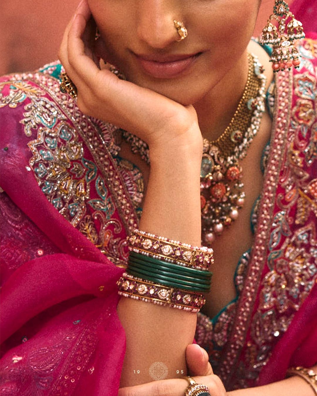 Floral Ruby & Diamond Bangles From 'Srishti Fine Jewelry'