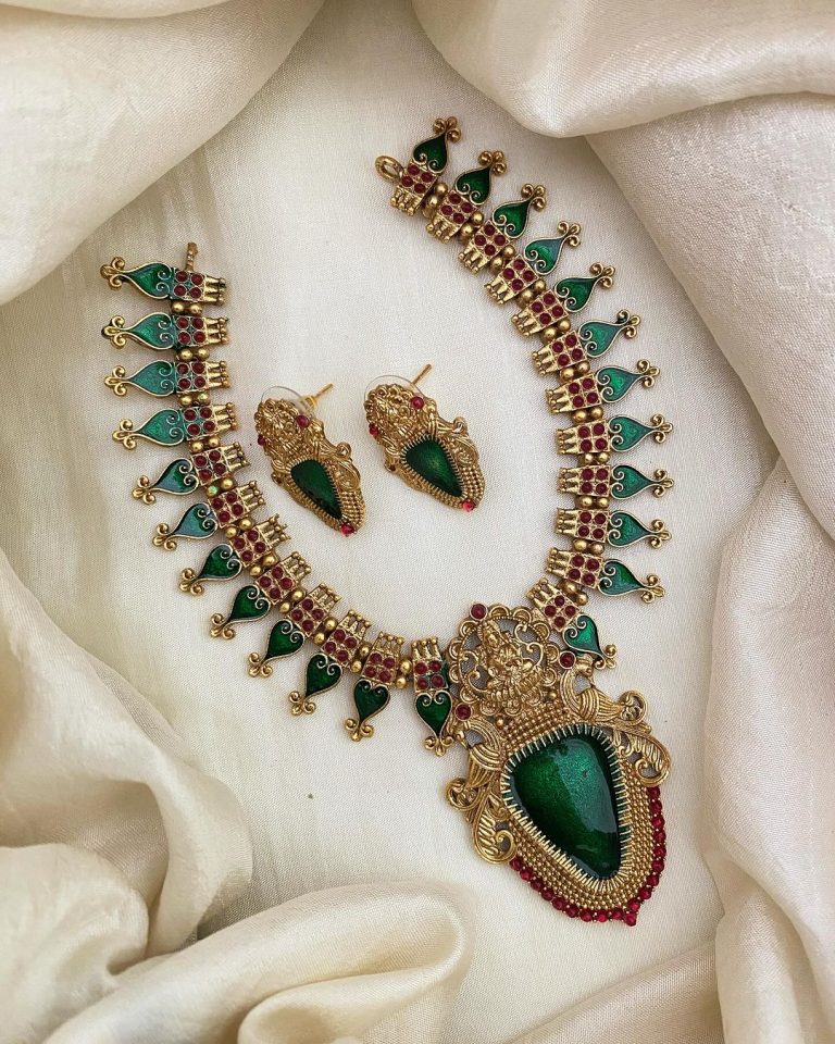 Gold Look Like Kerala Style Necklace Sets From 'Vriksham'