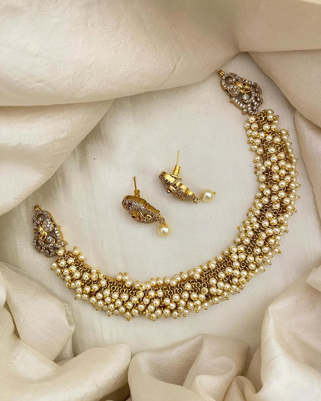 Gold Look Like Kerala Style Necklace Sets From 'Vriksham'