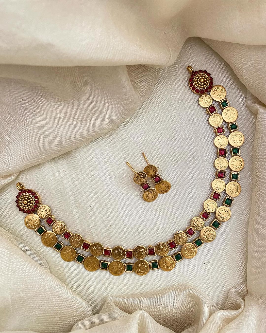 Gold Look Like Kerala Style Necklace Sets From 'Vriksham'