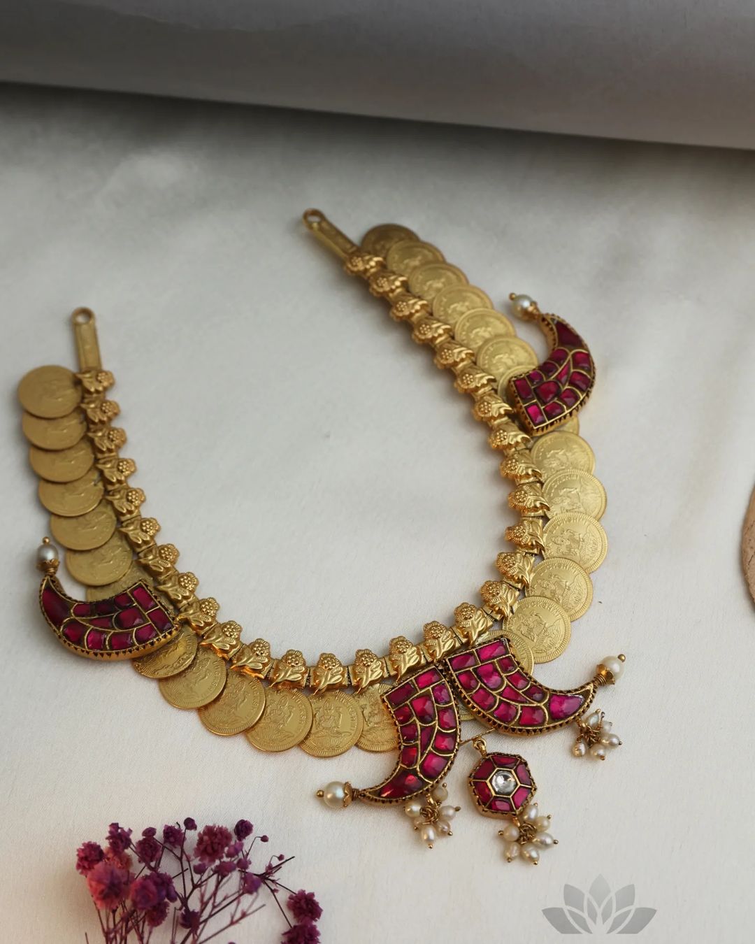 Gold Plated Kundan Kaasumala Necksets From 'Prade Jewels'