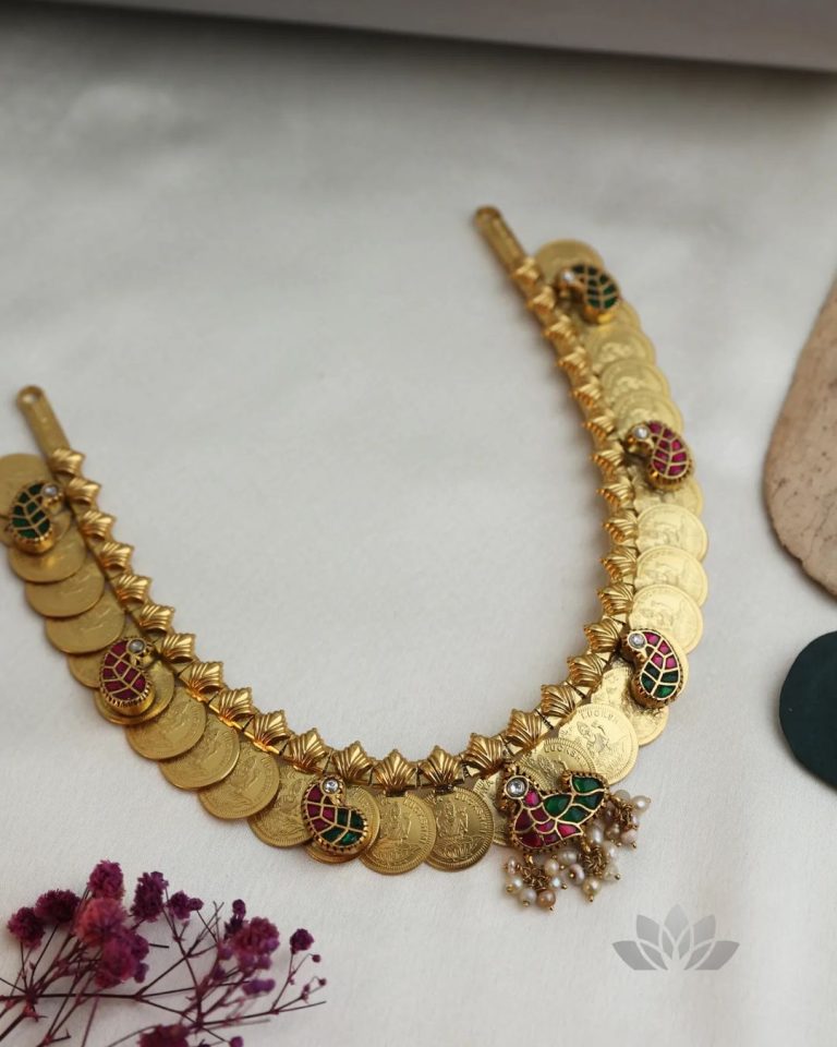 Gold Plated Kundan Kaasumala Necksets From 'Prade Jewels'