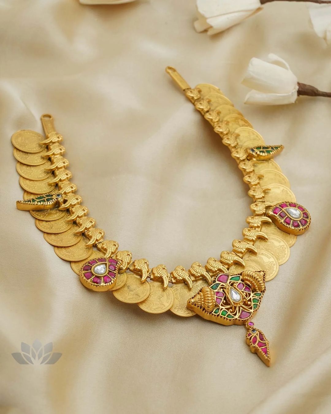 Gold Plated Kundan Kaasumala Necksets From 'Prade Jewels'