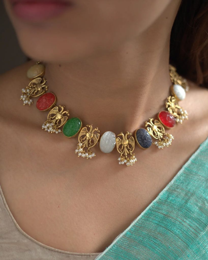 Gold Plated Silver Neckset Collections From 'Prade Jewels'