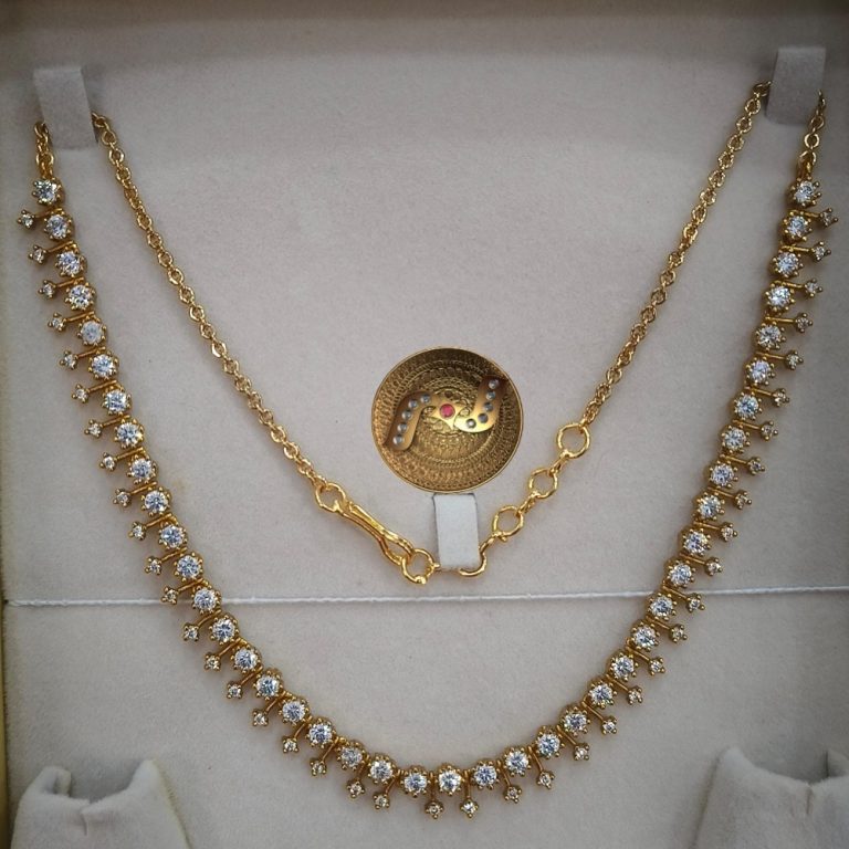 Imitation AD Stones Necklace From 'Ramyanagendra Official'