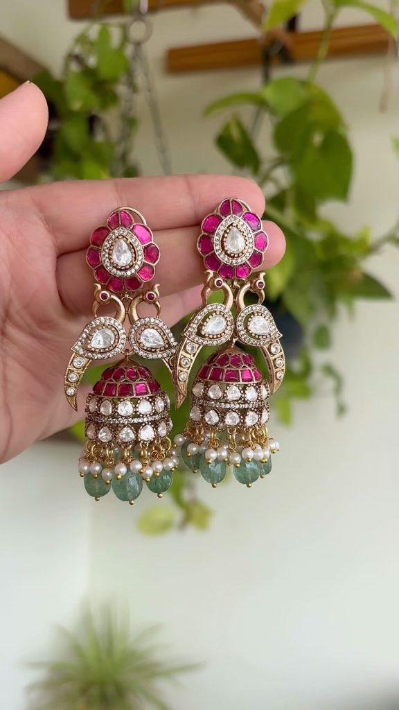 Imitation Jadau Kundan Jhumkas From 'Petals By Swathi'