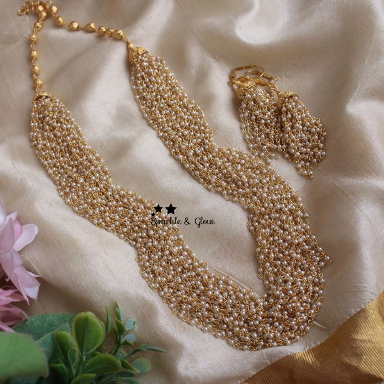 Pearl And Beaded Chain From 'Sparkles By Archana'