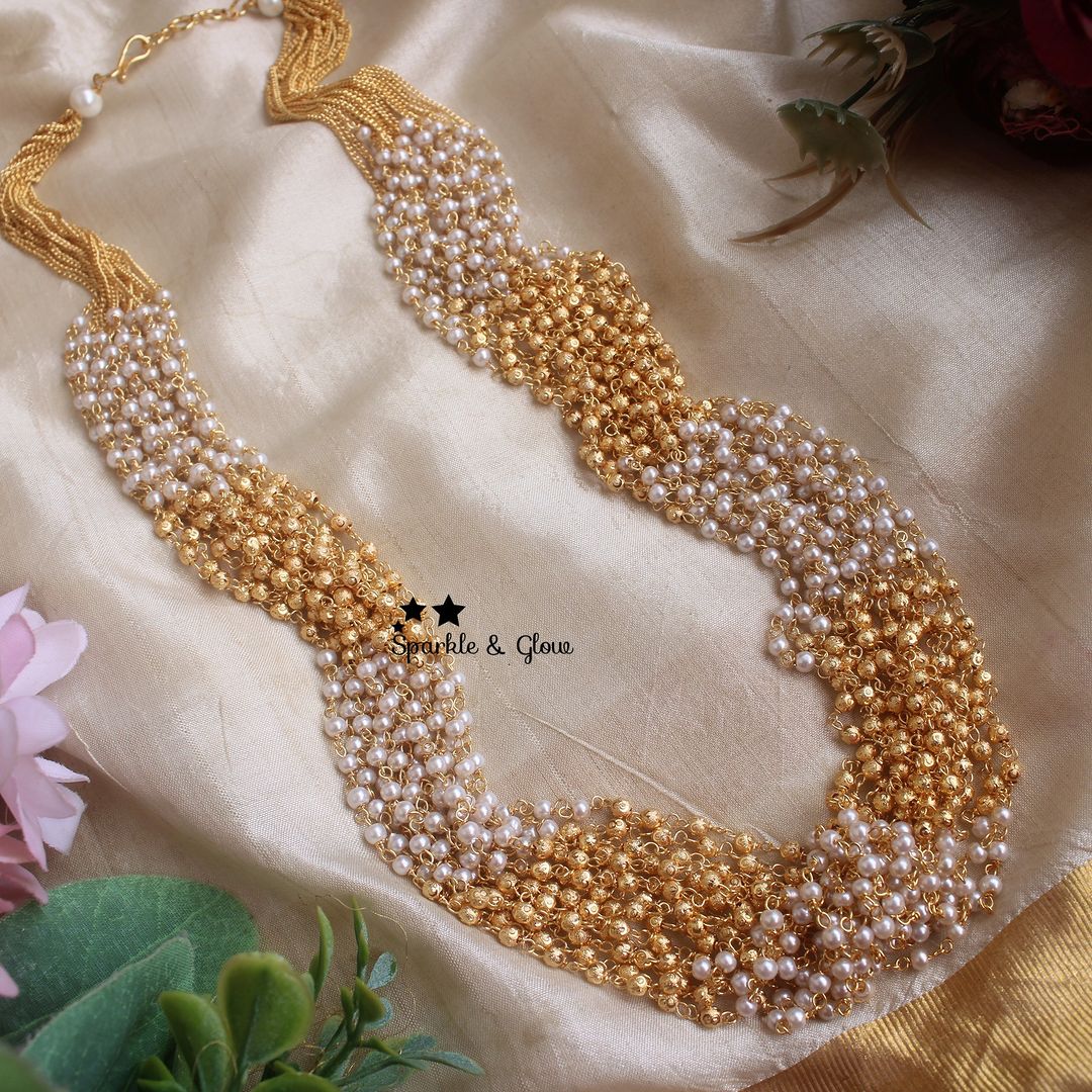 Pearl And Beaded Chain From 'Sparkles By Archana' 