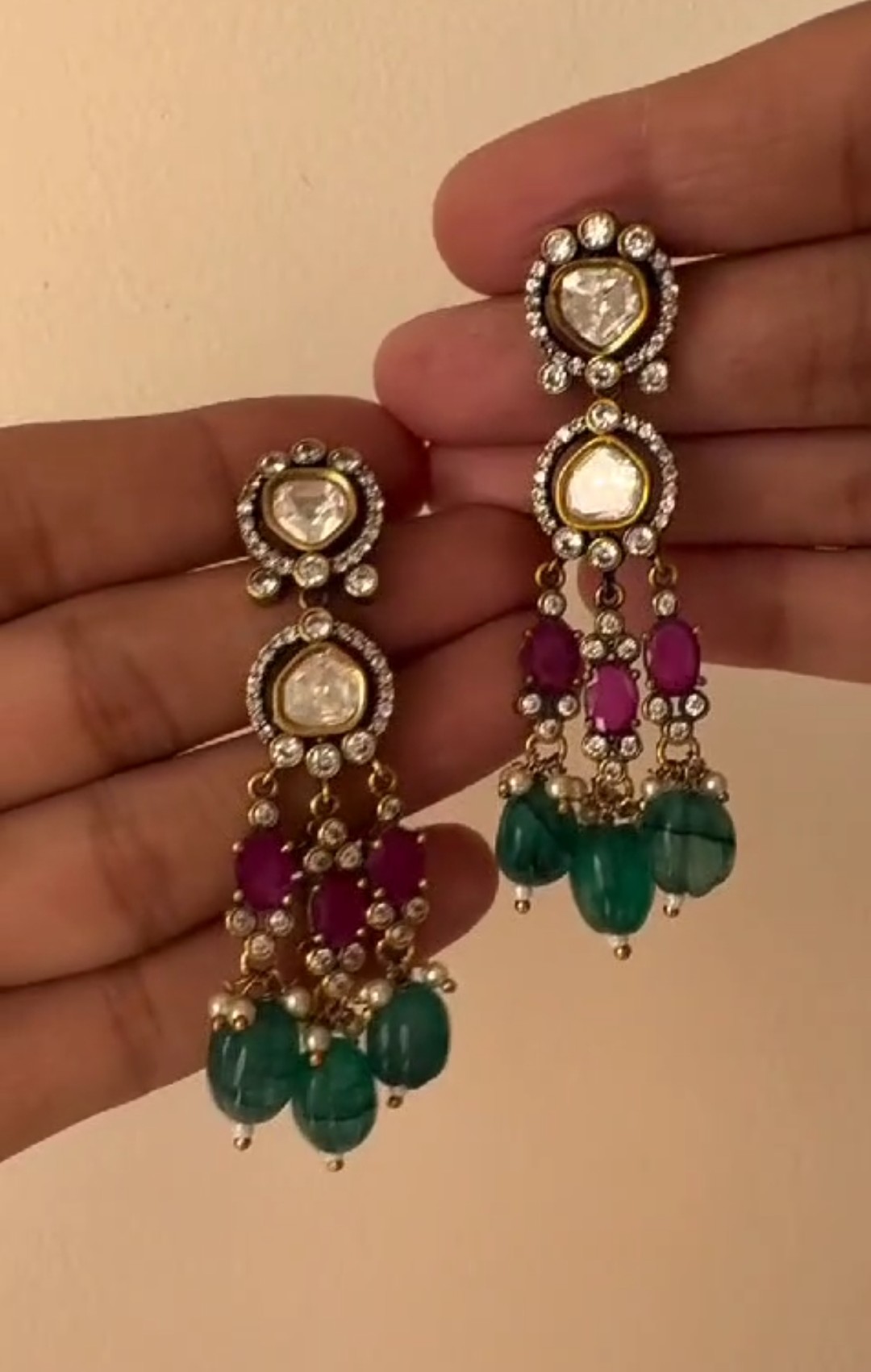 Polki Kundan Stones Necklace From 'Anushree Designs'