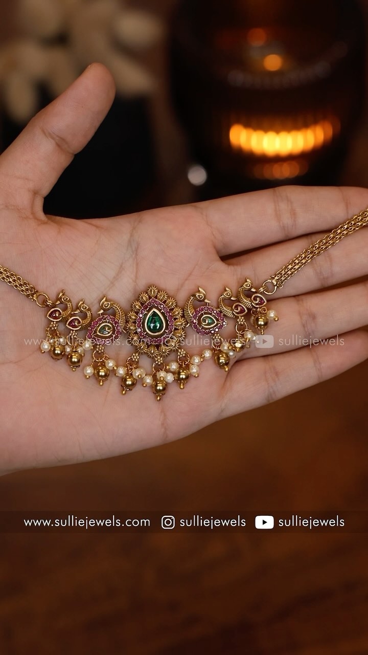 Premium Stone AD Choker With Jhumka From 'Sullie Jewels'