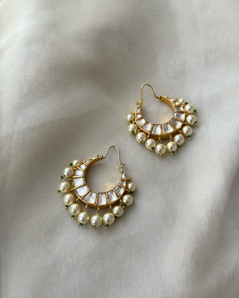 Two Ways Dvaita Chand Bali Earrings From 'Eterno India'