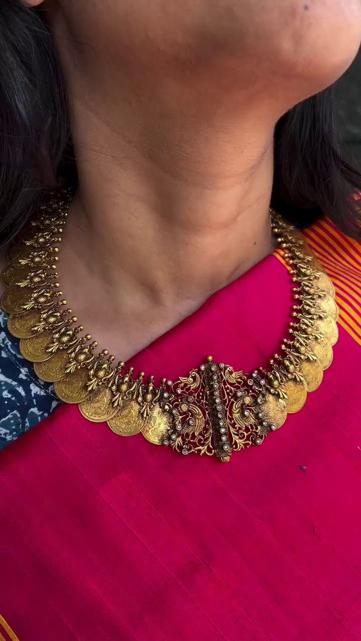 Traditional Lakshmi Kasula Necklace From 'Creative Gems and Jewels'