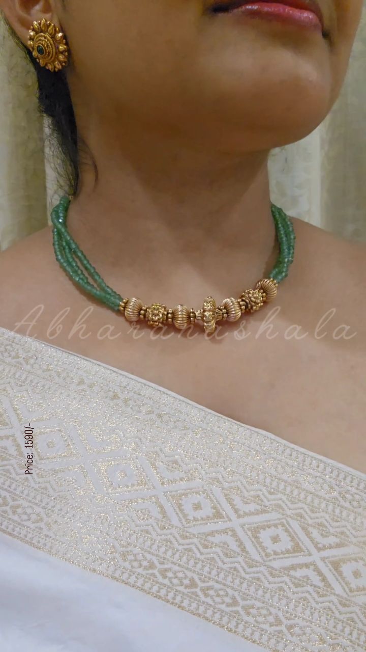 Bead Layer Necklace Sets From ‘Abharanashaala’