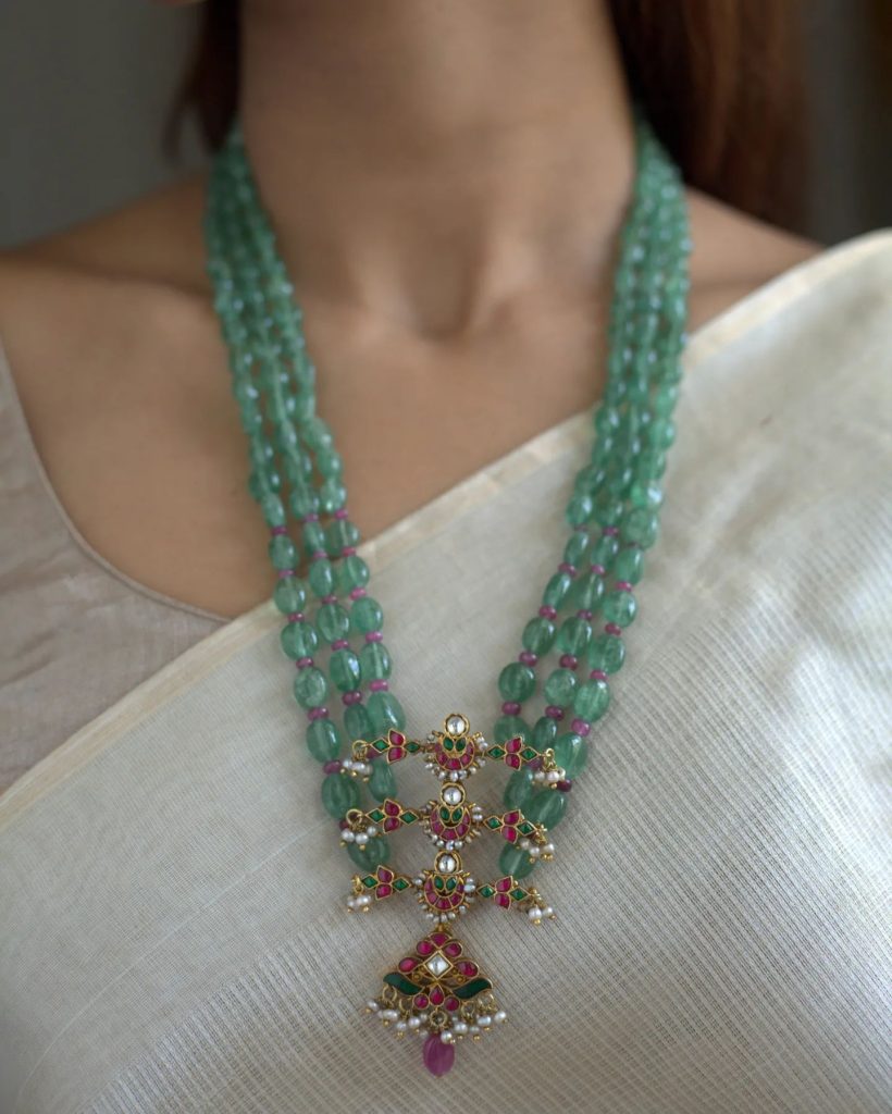 Gold Plated Beads Necklace Collection From 'Prade Jewels'