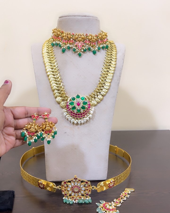 Gold Plated Bridal Jewellery Sets From 'Spurthi Jewels'