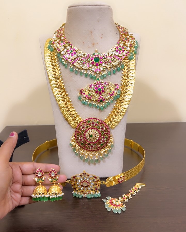 Gold Plated Bridal Jewellery Sets From 'Spurthi Jewels'