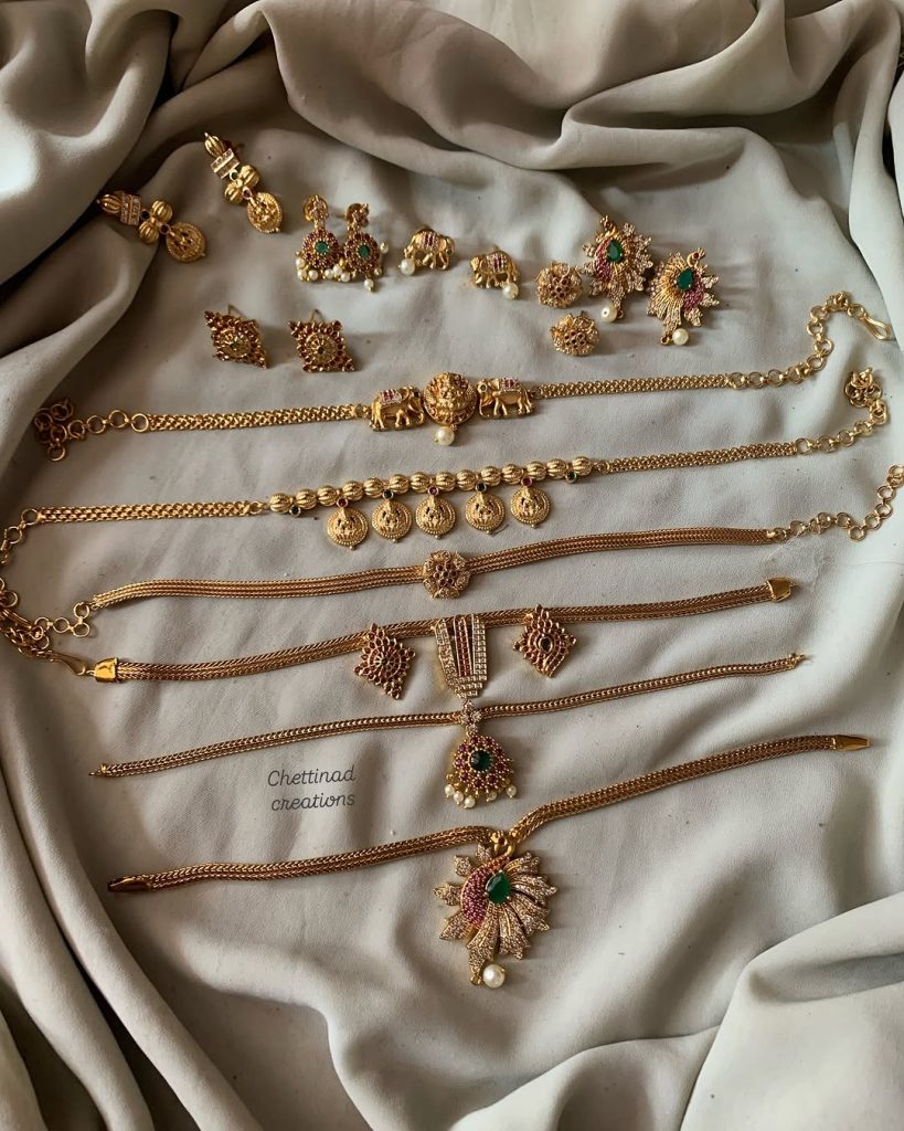 Imitation Choker Sets From 'Chettinad Creations'