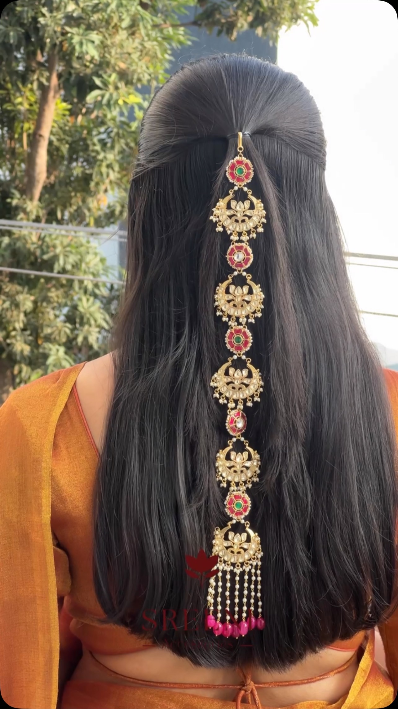 Imitation Kundan Stones Hair Accessories From 'Sreeni Accessories' 