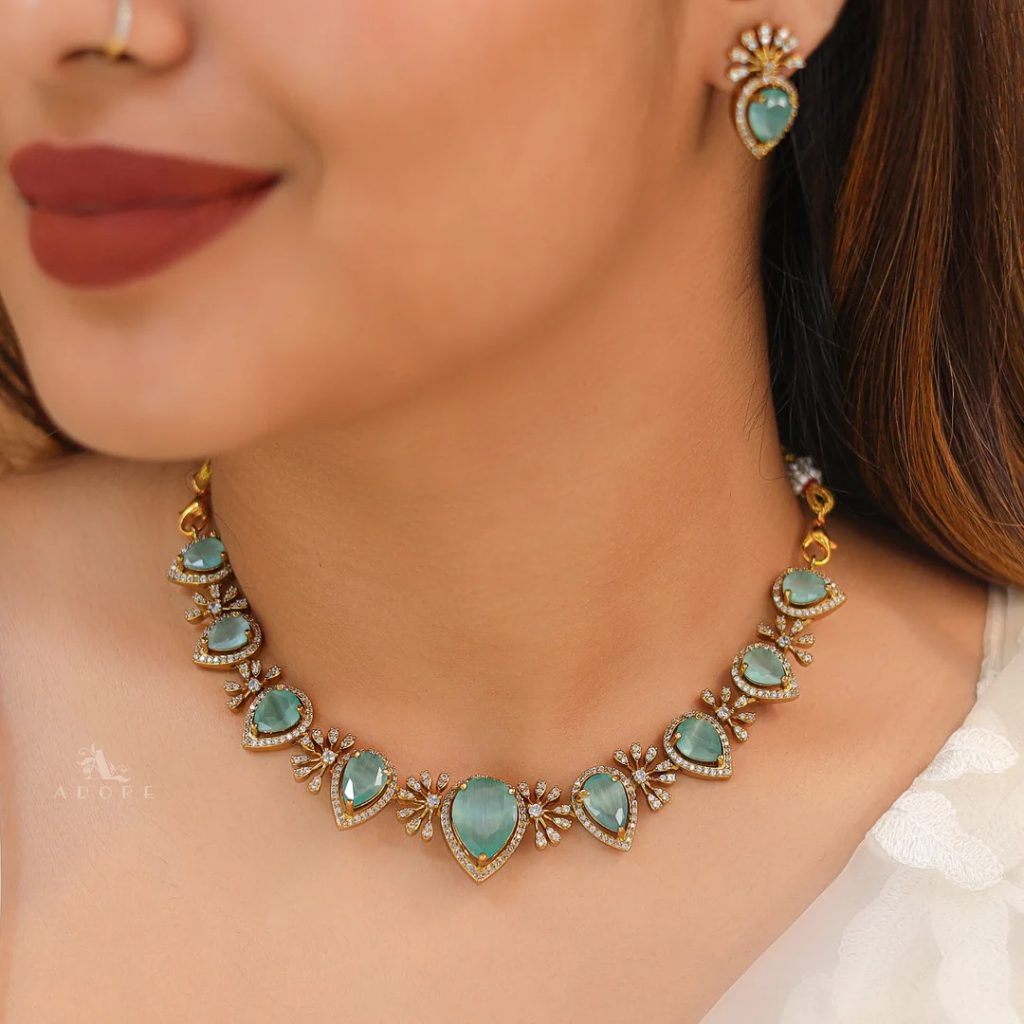 Premium Glossy Stone Necklace Sets From 'Adore By Priyanka'