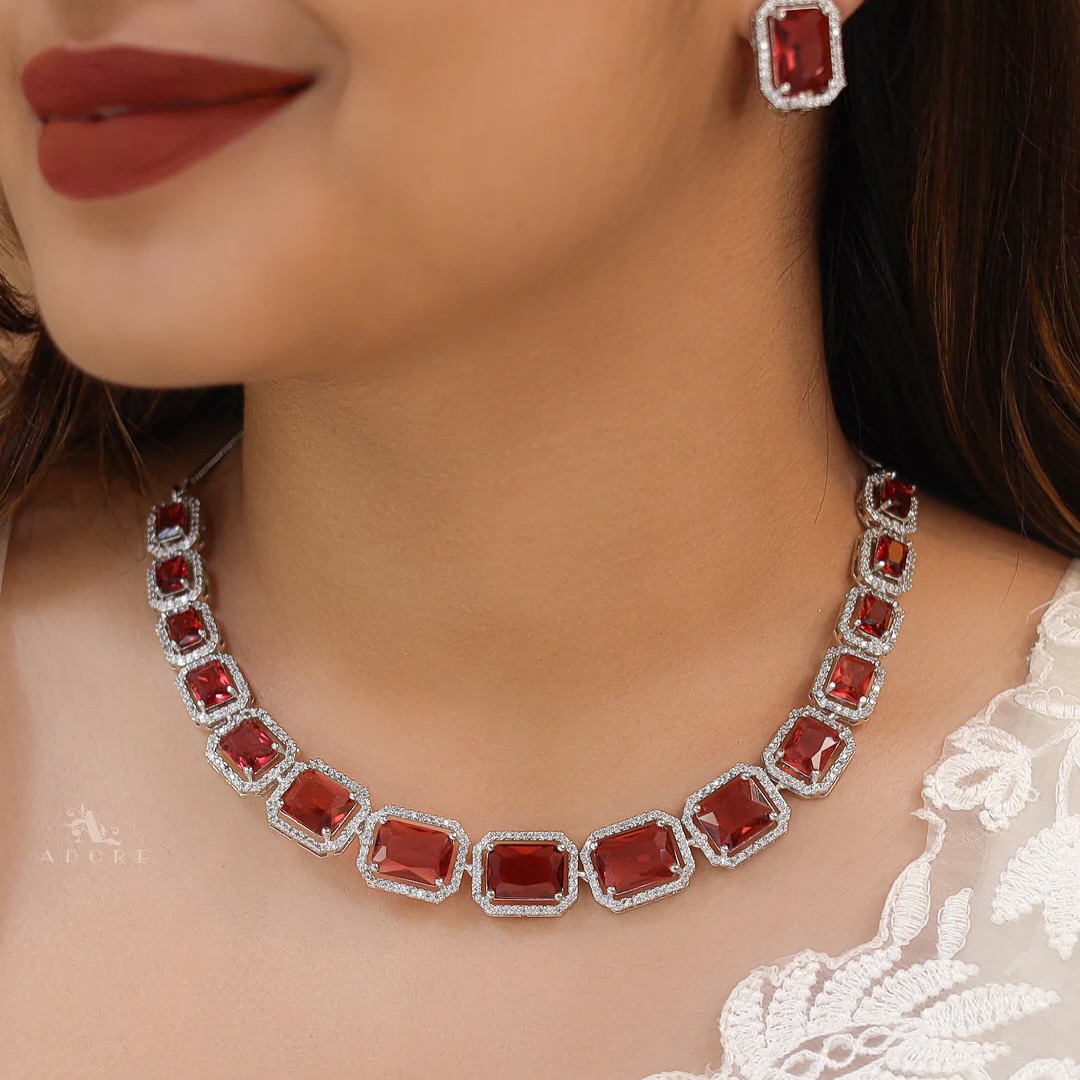 Premium Glossy Stone Necklace Sets From 'Adore By Priyanka'