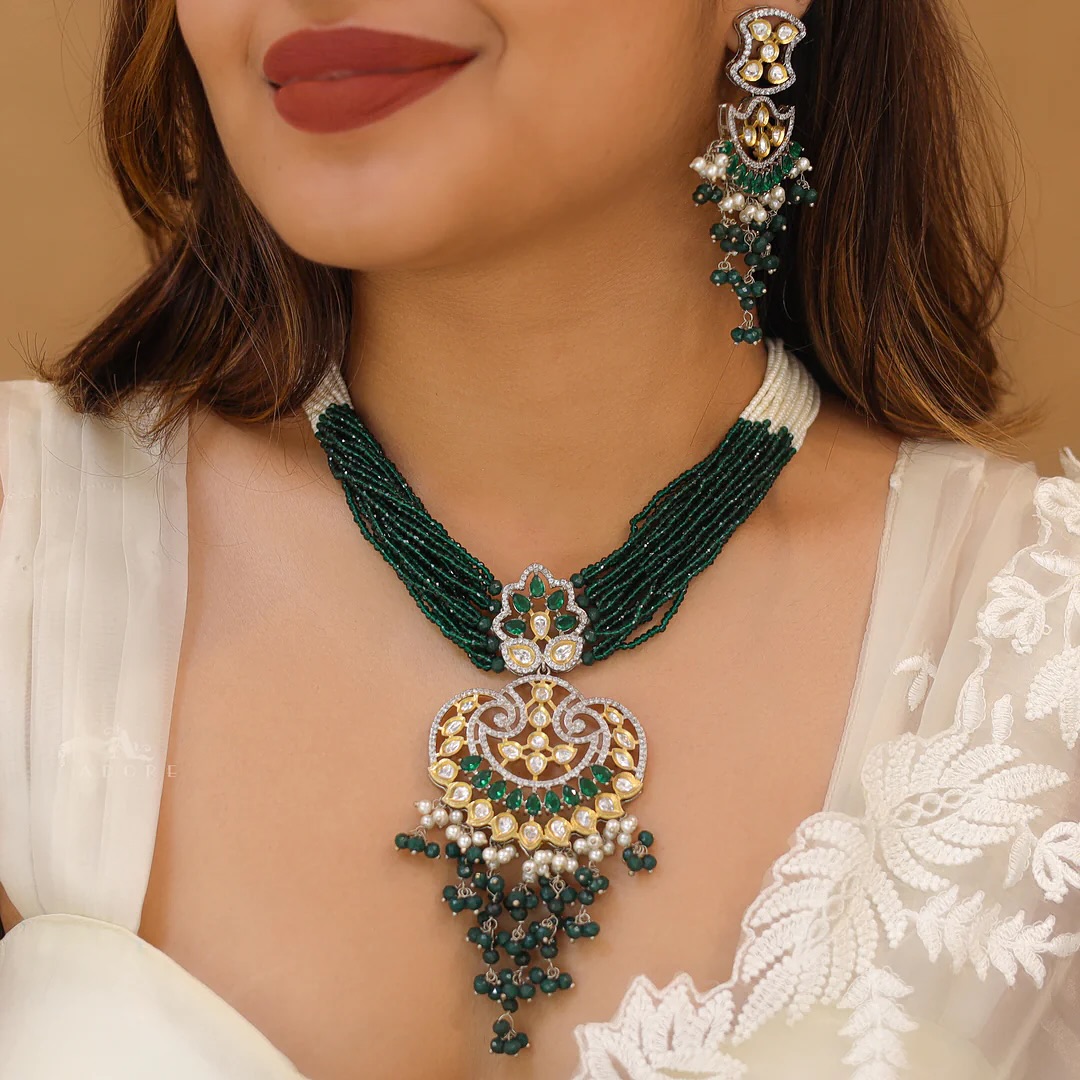 Premium Glossy Stone Necklace Sets From 'Adore By Priyanka'