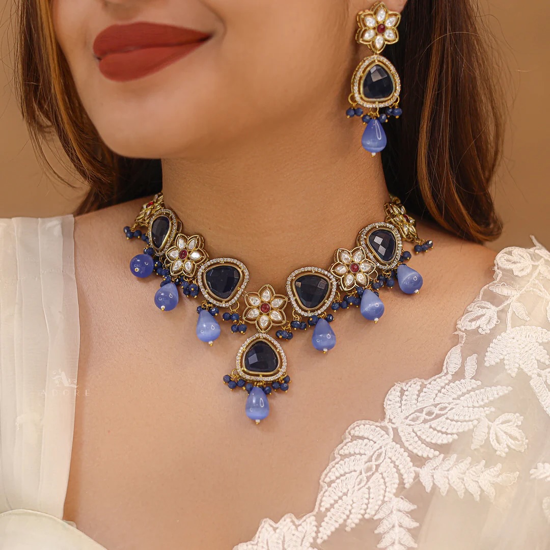 Premium Glossy Stone Necklace Sets From 'Adore By Priyanka'