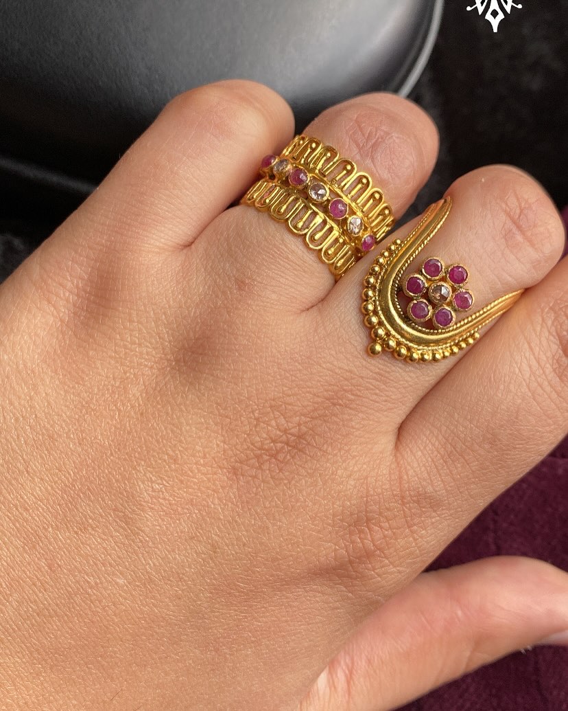 Beautiful Collection Gold Finger Rings From 'Arnav Jewellery'