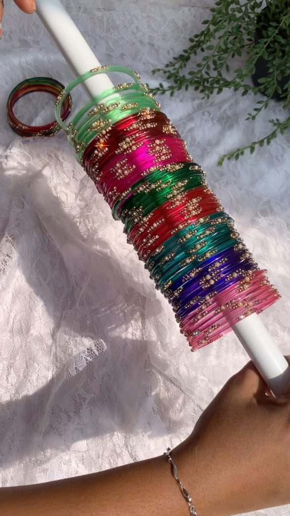 Designer Colorful Glass Bangles From 'Blossom Glass Bangles'