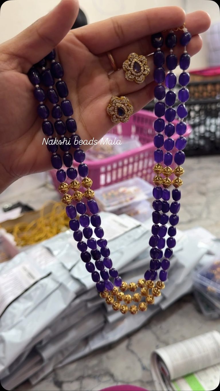 Imitation Ball Beads Necklace From 'SKJ Sri Krishna Jewellers'