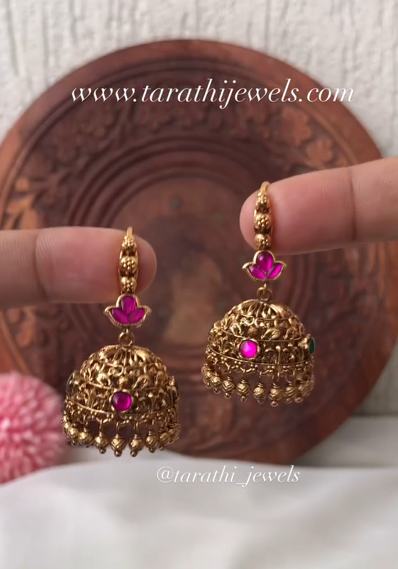 Imitation Pallavi Hook Jhumkas From 'Tarathi Jewels'