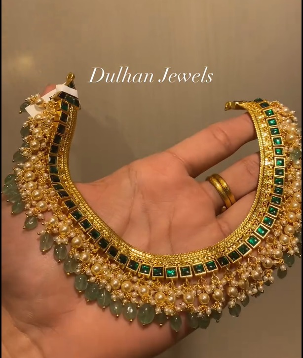 Reversible Jadau Kundan 2 in 1 Necklace With Bead & Pearl From 'Dulhan Jewels'