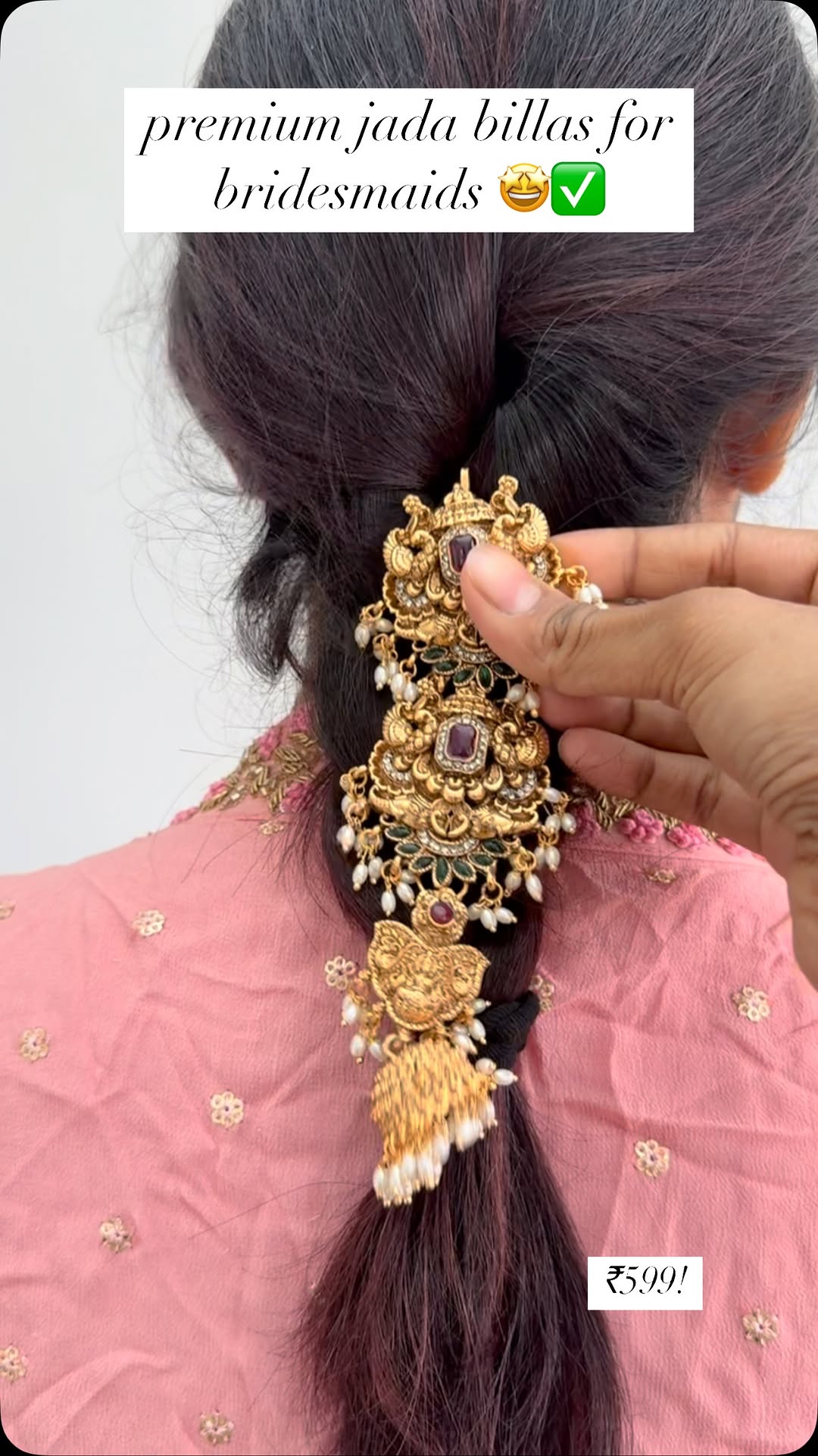 Traditional Jhumka Drop Imitation Hair Accessories From 'Shrishti'