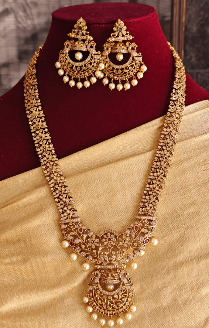 Bridal Long Haram Sets From 'Harshi Anbu Jewels'