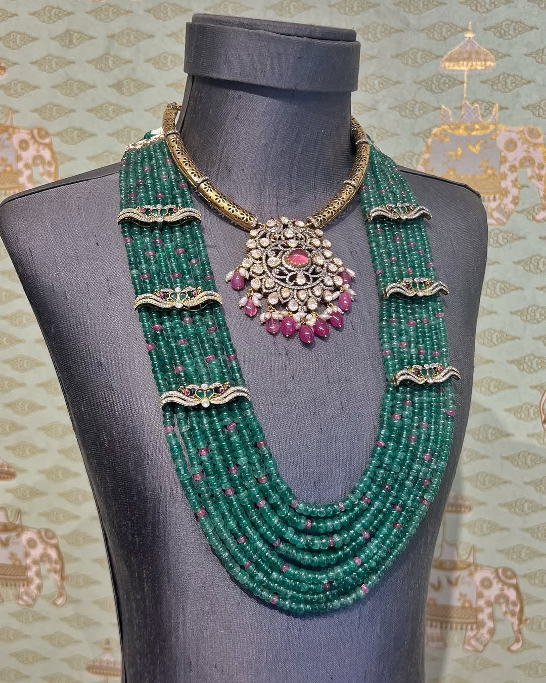 Gold Plated Beaded Jewellery Sets From 'Rajatamaya'