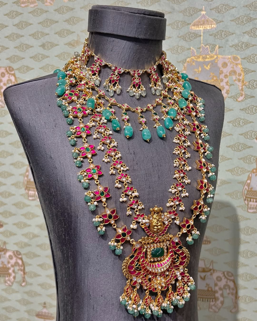 Gold Plated Beaded Jewellery Sets From 'Rajatamaya'