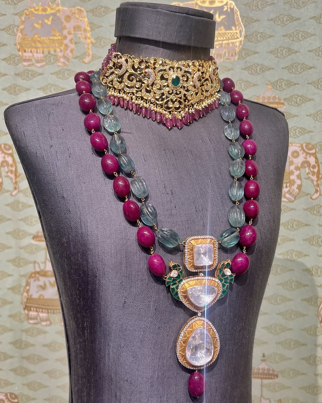 Gold Plated Latest Collection Of Jewellery Set From 'Rajatamaya'