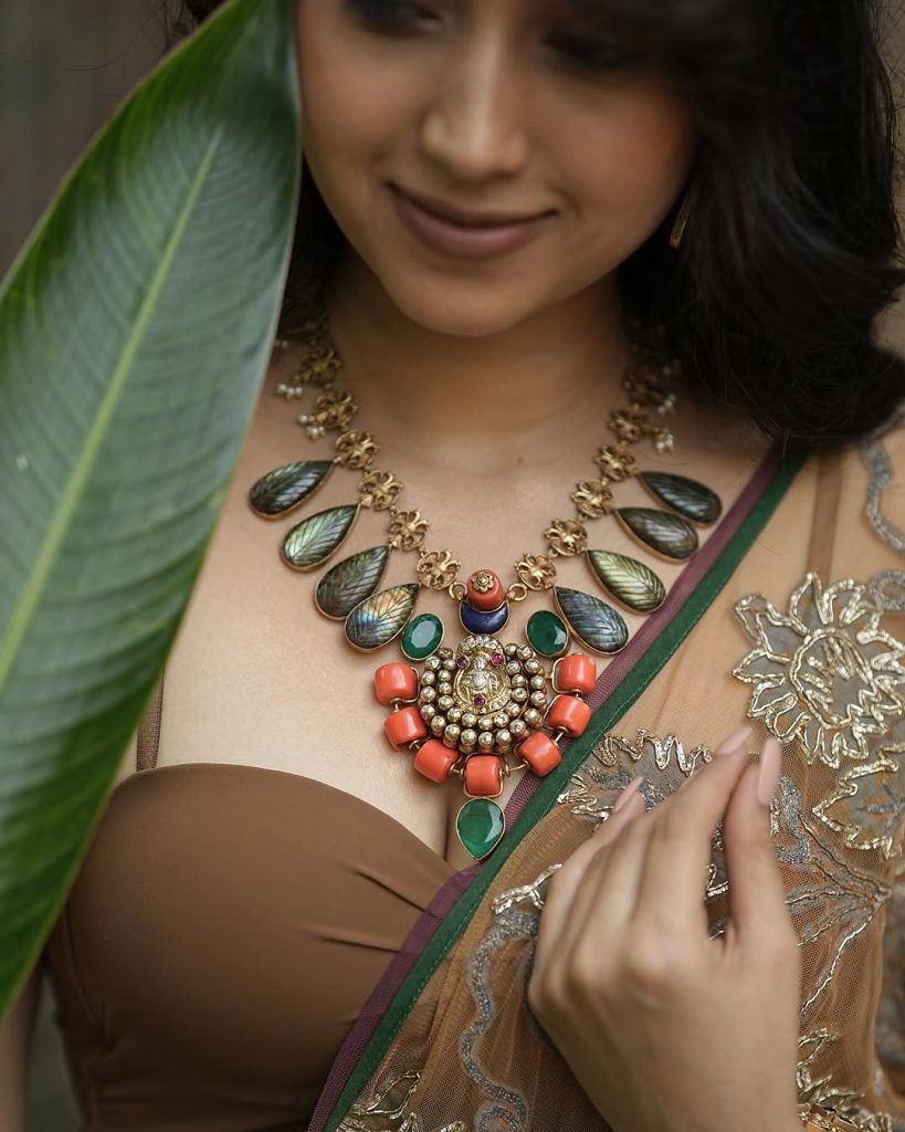 Gold Plated Necklace From 'Silver Canvas By Arnav'