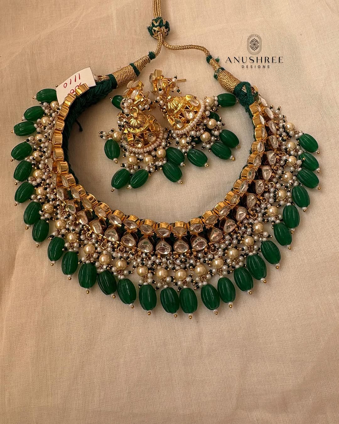 Gold Plated Polki Kundan Necksets From 'Anushree Designs'